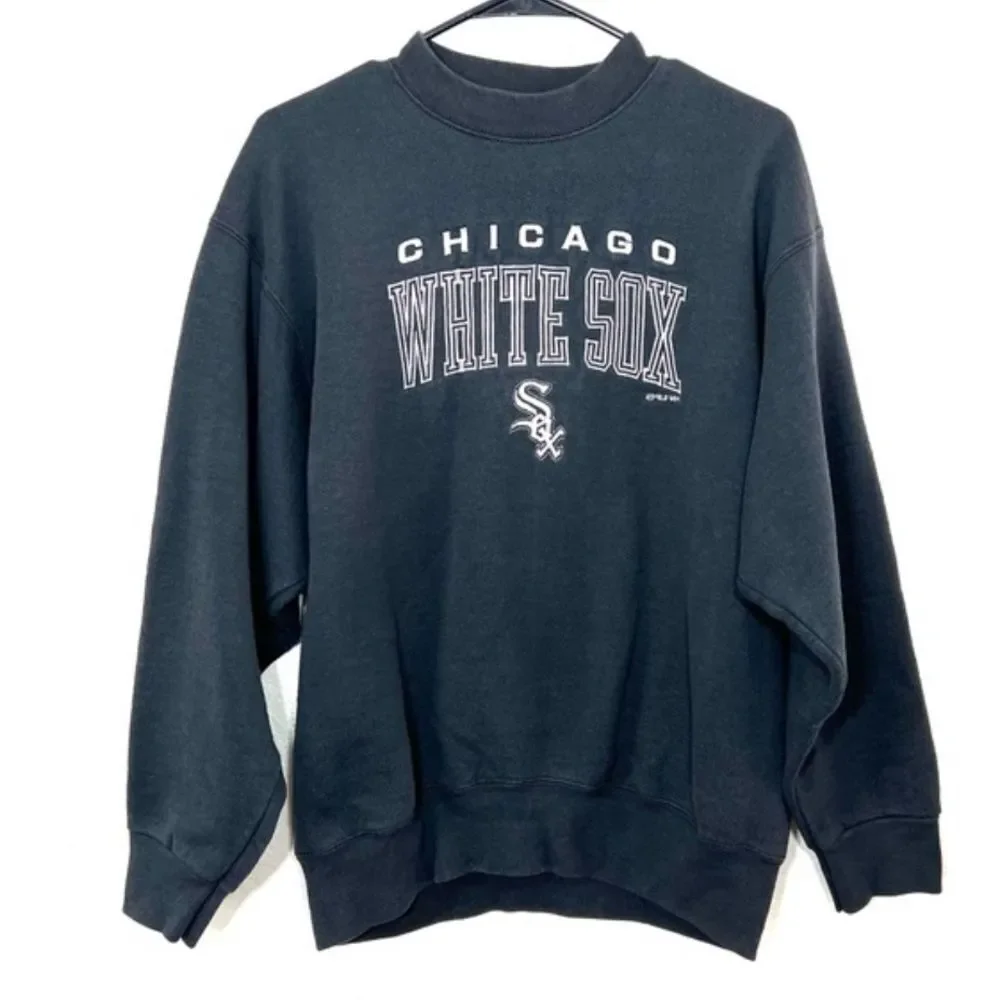 Vintage 90’s Chicago White Sox Black Sweatshirt Baseball MLB Unisex Size M